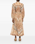 Zimmermann Zimmermann V-neck long sleeves Wanderlust linen midi dress