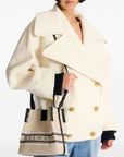 Balmain Balmain Release Bucket Bag In Canvas And Calfskin