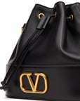 Valentino Garavani Valentino Garavani Mini Bucket Bag In Nappa With Vlogo Signature Chain