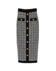 Balmain Balmain tweed long skirt