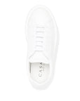 Casadei Casadei Nexus white leather platform sneakers.