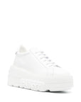Casadei Casadei Nexus white leather platform sneakers.