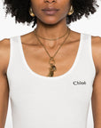 Chloé Chloé Chloé Logo cotton top