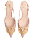 Valentino Garavani Valentino Garavani Vlogo Signature Slingback Décolleté In 80mm