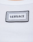 Versace Versace Logo cotton tank top