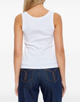 Versace Versace Logo cotton tank top