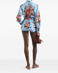 Dolce & Gabbana Dolce & Gabbana-Floral cropped cotton shirt