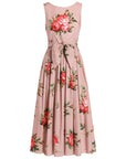 Dolce & Gabbana Dolce & Gabbana-Rose Bouquet Print cotton dress