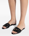Dolce & Gabbana Dolce & Gabbana-DG-logo leather slides