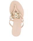 Dolce & Gabbana Dolce & Gabbana-DG thong sandal in cipria rubber
