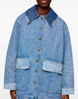 Ganni GANNI Coats NAVY