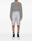 Comme Des Garcons Comme Des Garcons Comme Des Garçons Striped cotton t-shirt