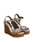 Dolce & Gabbana Dolce & Gabbana Nappa wedge with thread embroidery
