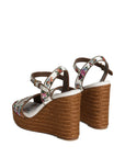 Dolce & Gabbana Dolce & Gabbana Nappa wedge with thread embroidery