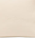 Cortana Cortana Delhi S, Large Beige Leather Clutch