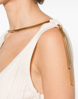 Elisabetta Franchi Elisabetta Franchi V-neck sleeveless A-line skirt Knitted midi dress