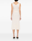 Elisabetta Franchi Elisabetta Franchi V-neck sleeveless A-line skirt Knitted midi dress