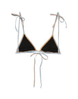Diesel Diesel denim triangle bikini top.