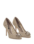 Dolce & Gabbana Dolce & Gabbana Rainbow lace décolleté with brooch