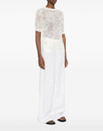 Fabiana Filippi Fabiana Filippi Openwork crewneck t-shirt