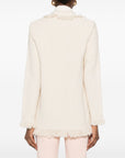 Elisabetta Franchi Elisabetta Franchi V-neck patch pockets Cotton double-breasted jacket