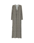 Siyu Siyu V-neck long sleeves side slits Baez kaftan dress