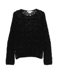 Comme Comme Comme Comme Open-knit crewneck sweater