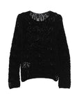 Comme Comme Comme Comme Open-knit crewneck sweater