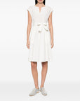 Woolrich Woolrich V-neck Cotton short dress