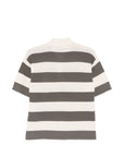 Ami Paris Ami Paris Ami De Coeur striped polo shirt
