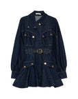 Zimmermann Zimmermann Luna denim utility mini dress