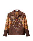 Versace Versace Printed silk shirt