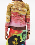Versace Versace IT Printed silk cardigan