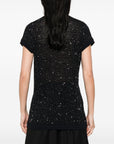 Fabiana Filippi Fabiana Filippi V-neck short sleeves Embellished v-necked top