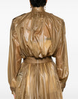 Saint Laurent Saint Laurent Lavallière Double-Breasted Belted Trench Coat
