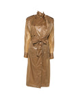 Saint Laurent Saint Laurent Lavallière Double-Breasted Belted Trench Coat