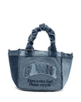 Ganni Ganni Denim small tote bag