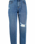 Yes Zee Blue Cotton Women's High-Waisted Jean