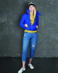Yes Zee Blue Cotton Women's High-Waisted Jean