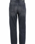 Yes Zee Black Cotton Women's High-Waisted Jeans