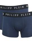 Philipp Plein Blue Cotton Men Boxer