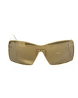 Frankie Morello Gold Metallic Sunglasses for Women