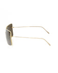 Frankie Morello Gold Metallic Sunglasses for Women
