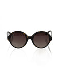 Frankie Morello Black Acetate Women's Sunglass