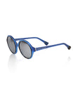 Frankie Morello Blue Acetate Women Sunglass