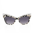 Frankie Morello Black Acetate Women Sunglass