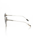 Frankie Morello Black Acetate Women Sunglass