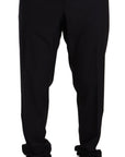 Dolce & Gabbana Elegant Navy Slim Fit Wool Silk Two-Piece Suit