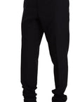 Dolce & Gabbana Elegant Navy Slim Fit Wool Silk Two-Piece Suit