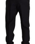 Dolce & Gabbana Elegant Navy Slim Fit Wool Silk Two-Piece Suit